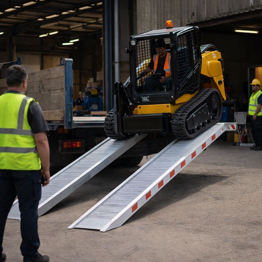 Aluminium Loading Ramps – 510mm Wide – 9600kg Capacity – Industrial Use