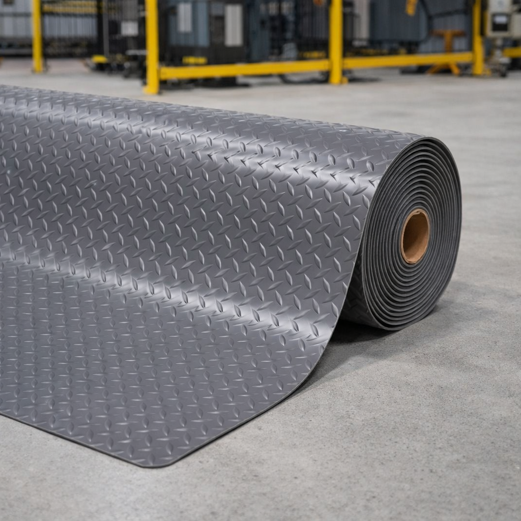 Cushion Matting – Grey – 14mm Thick – Industrial Use
