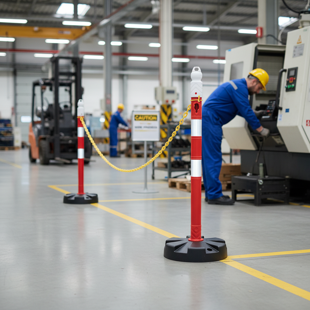 Premium Warning Delineator Post 630 mm - Double Reflective for Traffic Control and Road Safety Applications