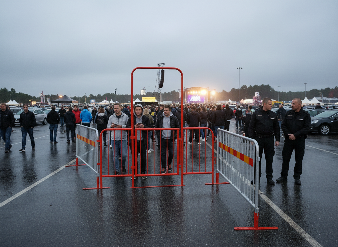 Premium Heavy Duty Portal with Gate for Construction Site Use, 2.3m Length and 2.14m Height