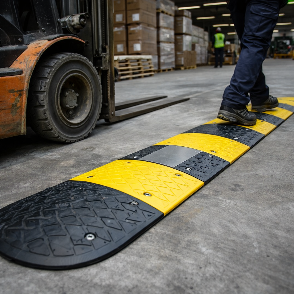 Heavy Duty Speed Bump Middle – 6500mm x 450mm x 60mm – Industrial Grade
