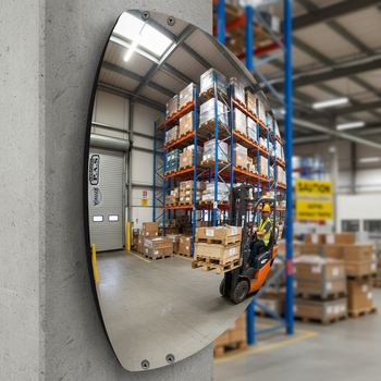 Premium Wide Angle Driveway Mirror with 180-Degree Viewing Angle and Universal Mounting Bracket for Enhanced Safety