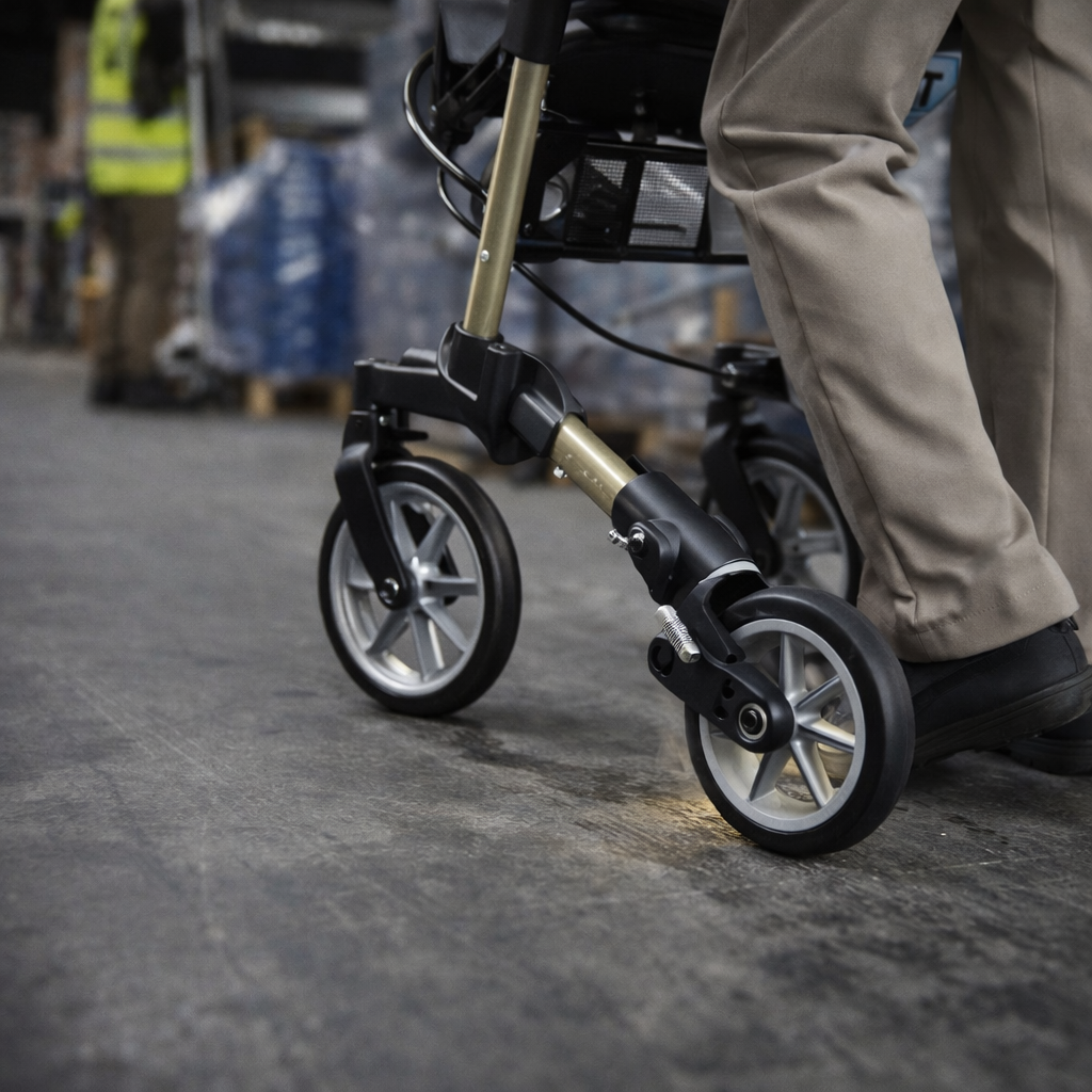 Slow Down Brake – White – Compatible with LX & CF Rollators