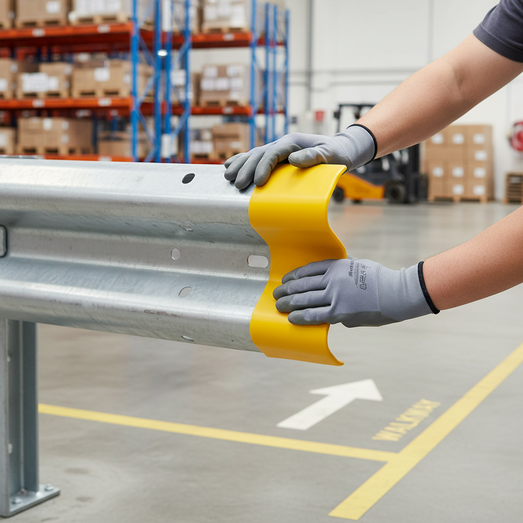 Premium Soft Plastic Short Barrier End Cap for Enhanced Visibility and Safety in Industrial Environments | Barriers Co