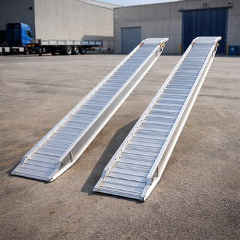 Aluminium Loading Ramps – 2500x580mm – 14000kg Capacity – Industrial Use