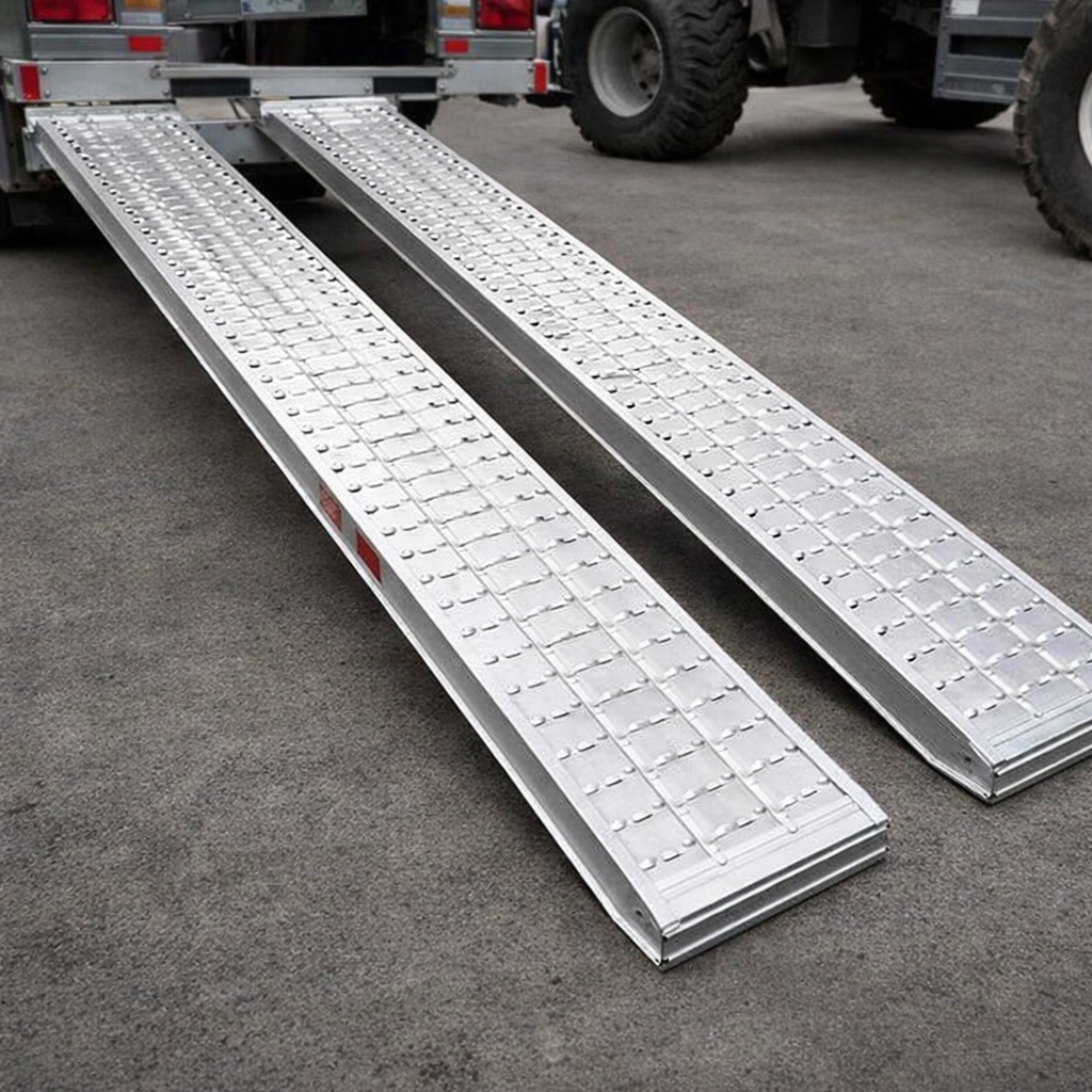 Heavy Duty Aluminium Loading Ramps – 105mm H x 390mm W x 1000mm L – Industrial Equipment