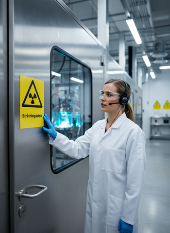 Premium Radiation Warning Sign - Multiple Sizes and Durable Materials for Safety in Various Environments