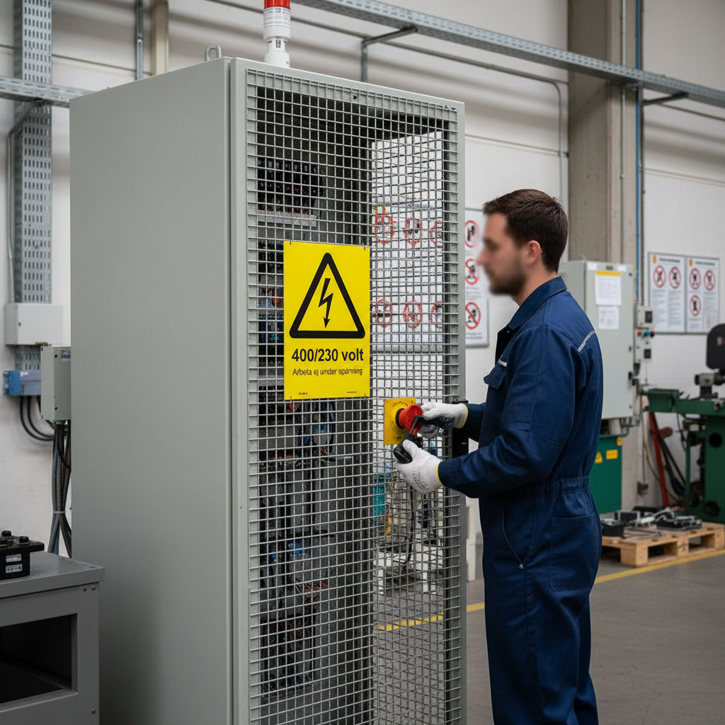 Premium Warning Sign for Safety: Work Under No Voltage - Multiple Materials and Sizes Available