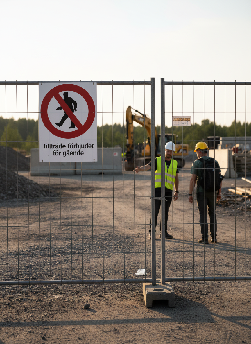 Premium Prohibition Sign for Pedestrian Access - Durable Materials and Multiple Sizes for Safety in Industrial and Public Areas