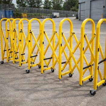 Extendable Safety Barrier – Yellow – Heavy Duty – Indoor/Outdoor Use