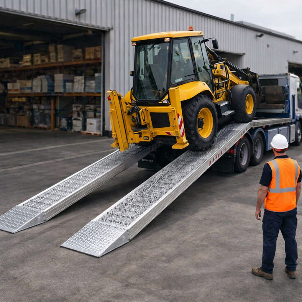 Aluminium Loading Ramps – 2500mm x 580mm – 14000kg Capacity – Industrial Use