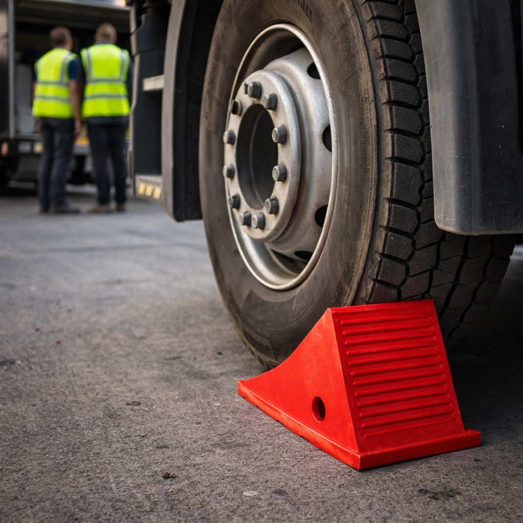 Wheel Chock – 23cm W x 21cm H x 29cm L – Polyurethane – Vehicle Safety