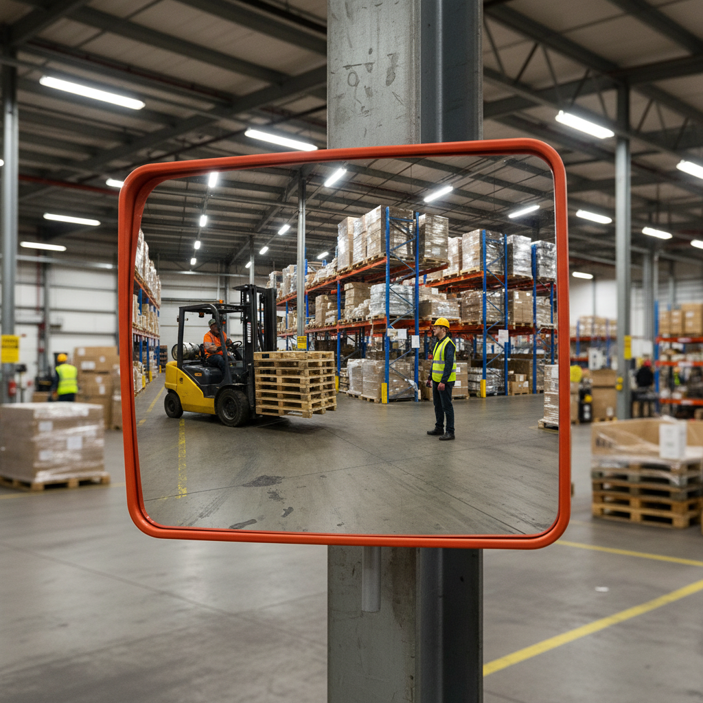 Premium Traffic Mirror with Sturdy UV-Resistant Frame and Strong Wind Resistance for Outdoor Use