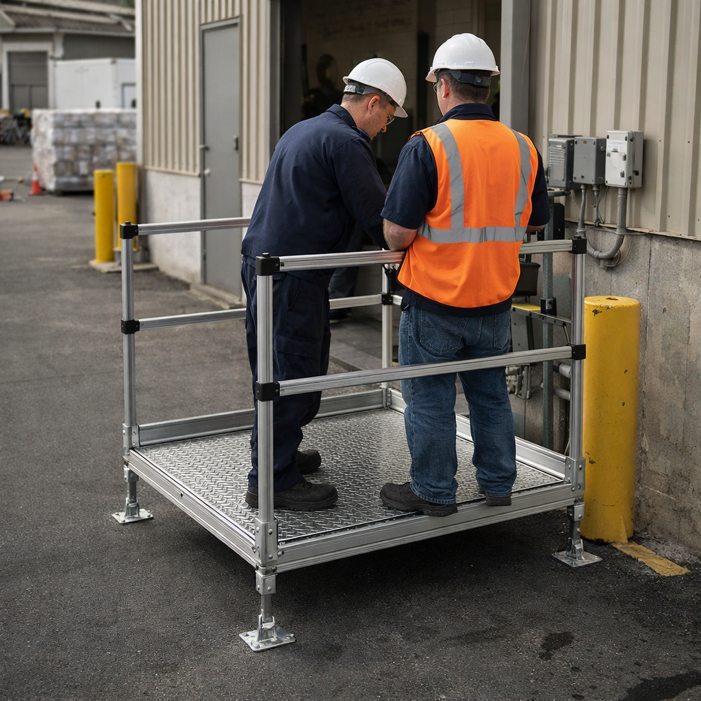 Platform Kit – 1.5m x 1.5m – Expanded Mesh Grip – Modular Access