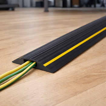 1-Channel Floor Cable Protector – Channel 15mm x 5mm – Heavy Duty – Indoor/Outdoor