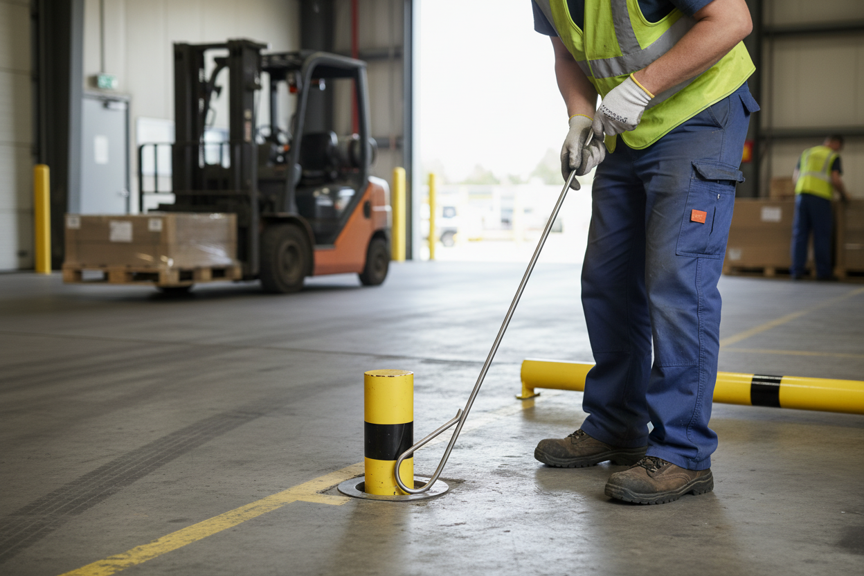 Premium Tool for Removing Bollards from Sockets - Heavy Duty Design for Efficient Use