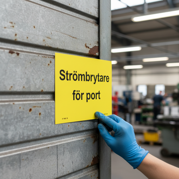 Professional Warning Sign for Switches - Durable PVC-Free Plastic, Magnetic, Self-Adhesive and Aluminum Options Available in Multiple Sizes