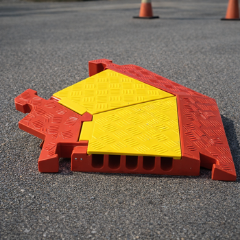 5 Channel Cable Protector – 45° Left Turn – Heavy Duty – Commercial Use