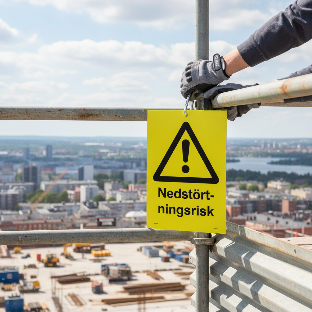 Premium Warning Sign for Risk Awareness - Durable Self-Adhesive, Plastic, Magnetic, or Aluminum Options Available