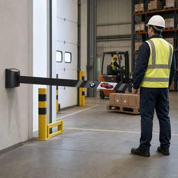 Wall Mount Retractable Belt Barrier for Safety and Security