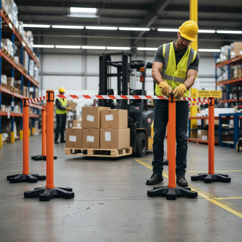 Premium Barrier Package XXL - 27m with 4 Barrier Posts and 3 Cone Toppers for Versatile Use