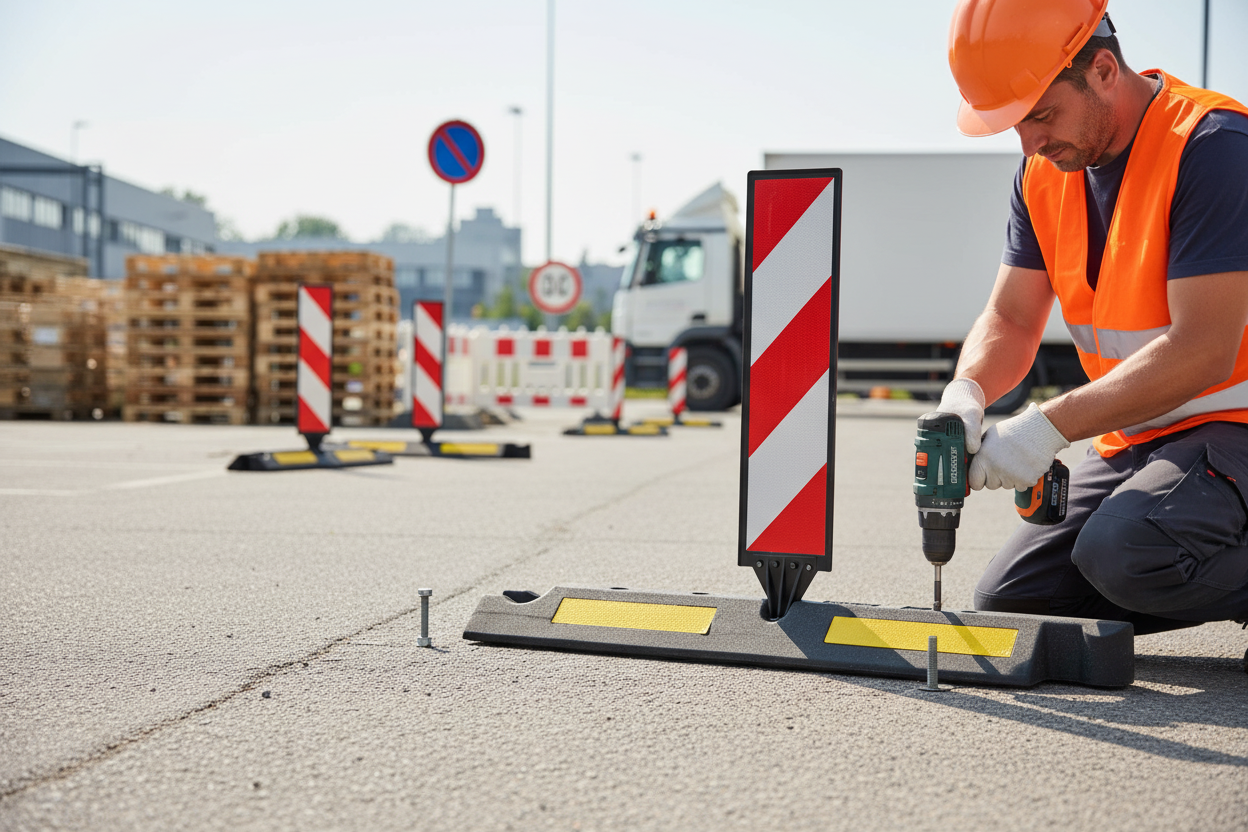 Premium Road Sign U-6 with Rubber Element Compatibility for Enhanced Visibility - High-Quality Professional Grade for Industrial and Commercial App...