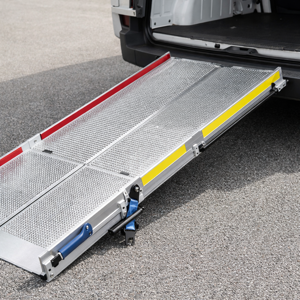 Folding Vehicle Ramp – 820mm Wide – 600kg Capacity – Vehicle Access