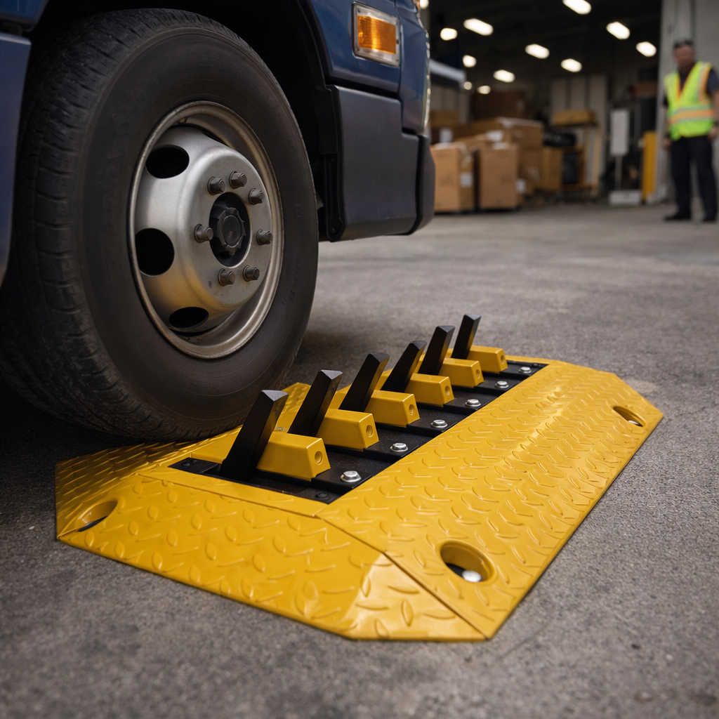 Directional Flow Plate – Black – Heavy Duty – Traffic Management