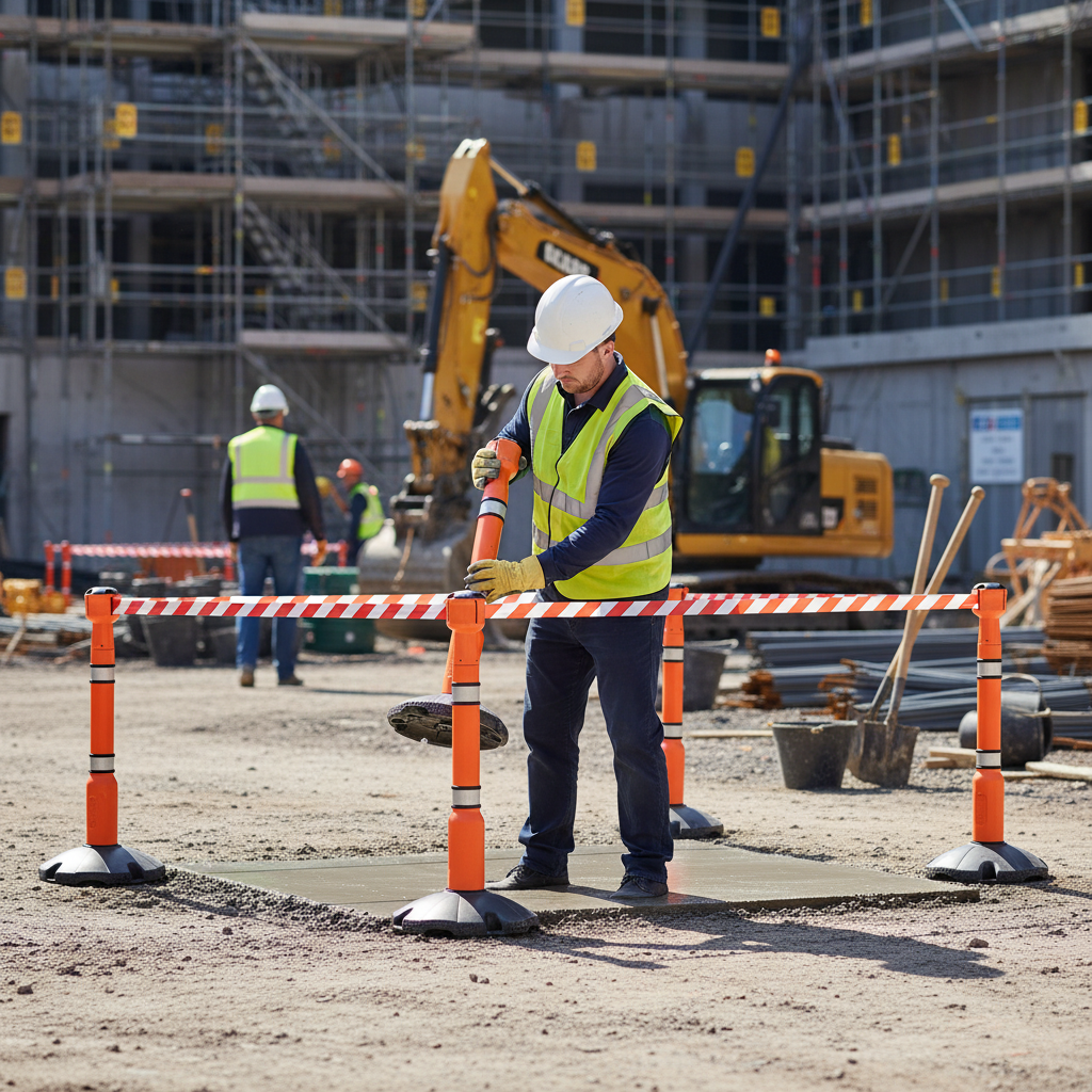 Premium Safety Barrier Package with 9m Retractable Belt and High-Visibility Posts for Effective Crowd Control