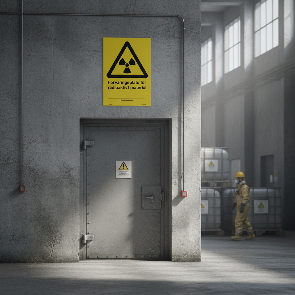 Premium Warning Sign for Radioactive Material Storage - Durable Materials, Multiple Sizes, and Easy Installation Options