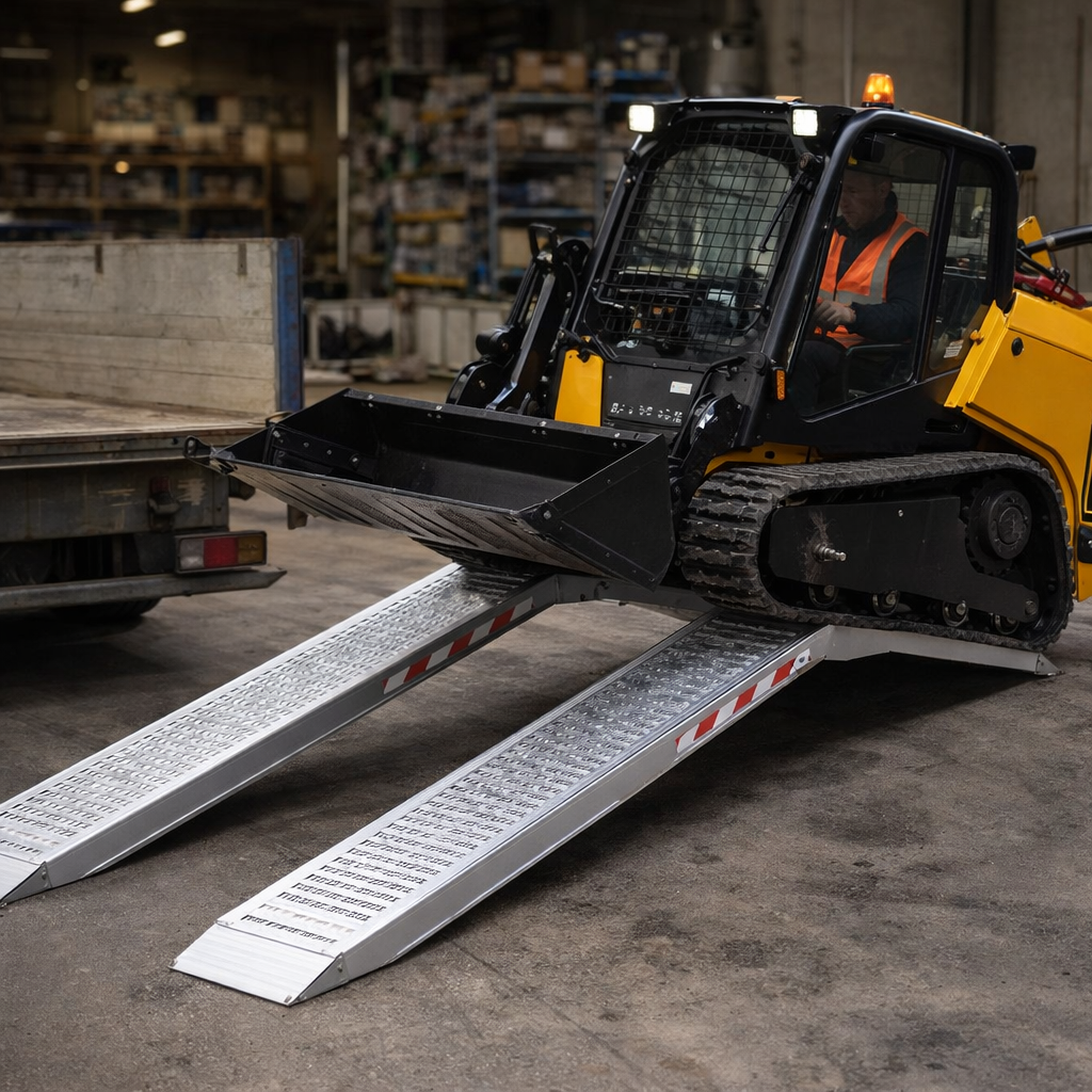 Aluminium Loading Ramps – 4000x580mm – 10620kg Capacity – Industrial Use