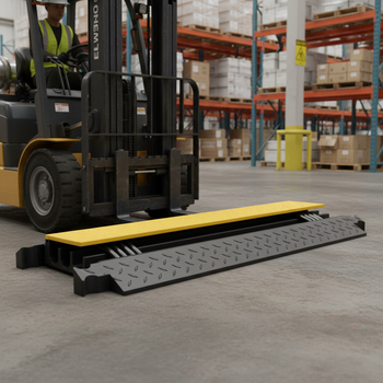Professional 3 Channel Heavy Duty Cable Protector Ramp for Up to 2.125