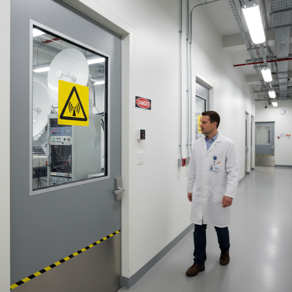 Premium Warning Sign for Non-Ionizing Radiation - Various Materials, Sizes, and Mounting Options for Professional Safety Messaging