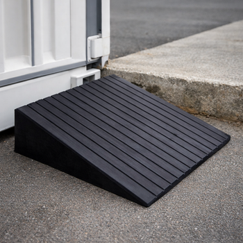 Rubber Threshold Ramp – 74mm to 80mm High – 500kg Capacity – Wheelchair & Mobility Scooter Access