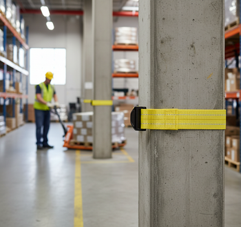 Premium Yellow Reflective Straps 4000mm - Durable Set of 2 for Enhanced Visibility