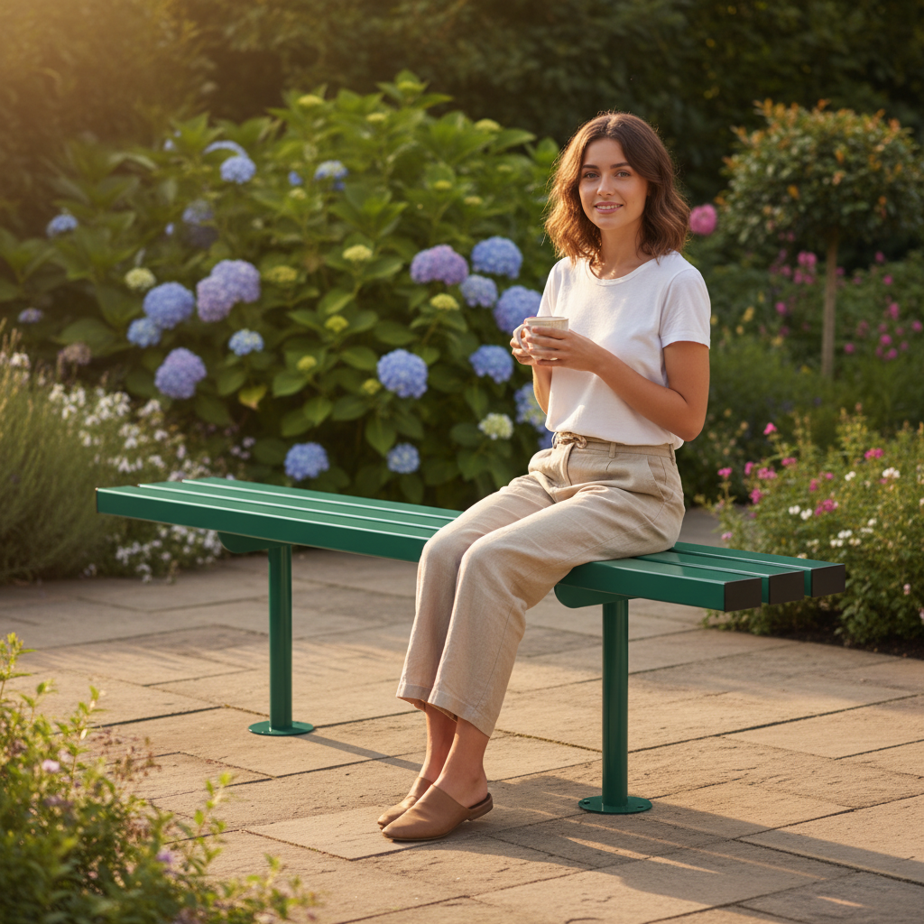 Premium Heavy Duty Backless Bench 1.8m - Sturdy Steel Construction for High-Traffic Areas | Barriers Co