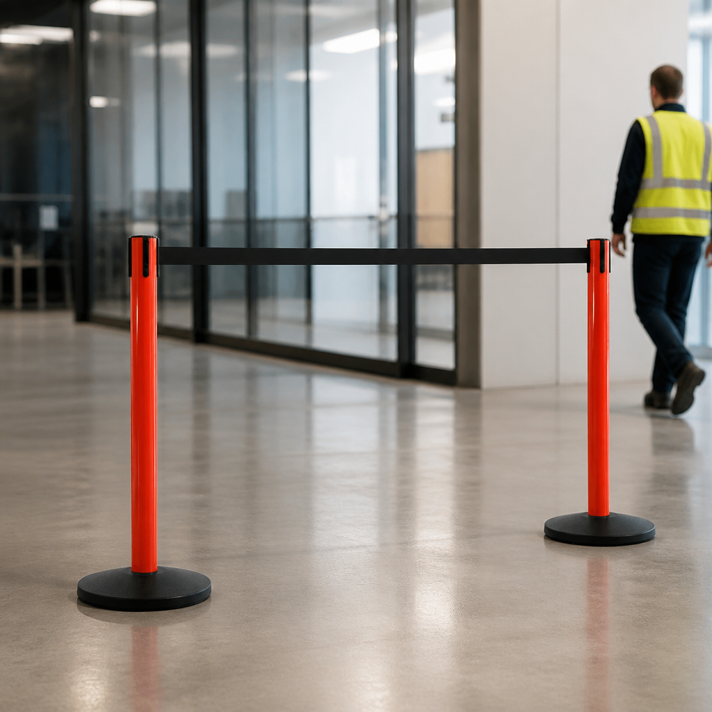 Belt Barrier System 3.4m x 50mm for Safety Management