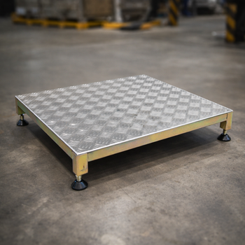 Metal Step Stool – White – 300kg Capacity – Indoor/Outdoor Use