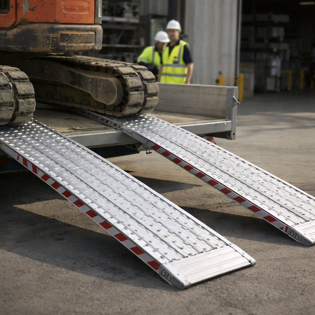 Heavy Duty Loading Ramps – 3500mm x 600mm – 26,100kg Capacity – Industrial Use