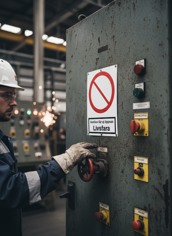 Professional Warning Sign - Danger! Valve Must Not Be Opened - Durable Materials and Multiple Sizes for Safety Compliance