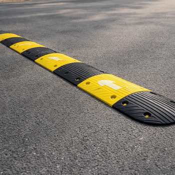Speed Bump Kit — 3.5M (3500x400x50mm) | Recycled Rubber | Next-Day UK Delivery