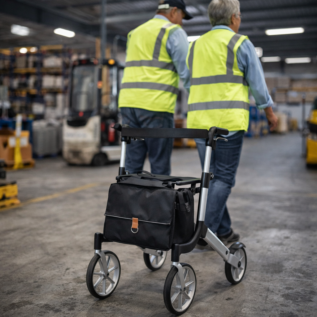 Rollator Walker – Lightweight – Folding, Indoor/Outdoor Use