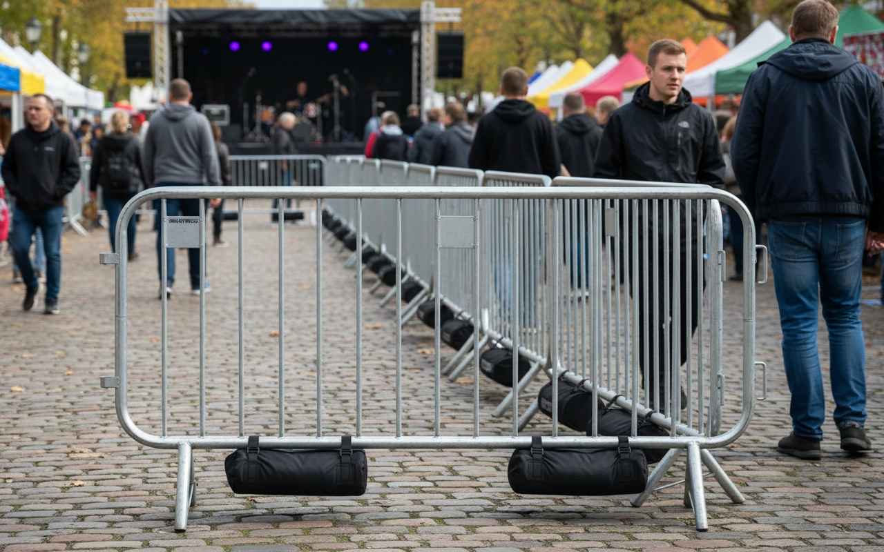 Heavy Duty Barrier Ballast Bag 10kg - Waterproof PVC with Sand Fill for Secure Barrier Stability