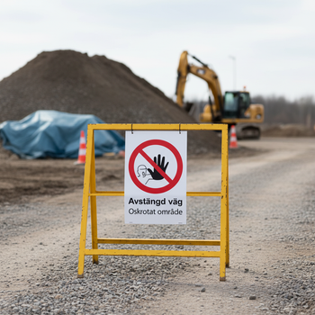 Professional Warning Sign for Closed Road - Durable Materials, Multiple Sizes and Easy Installation Options