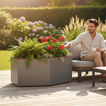 Premium Pentagonal Modular Planter for Urban Landscapes - Versatile Indoor and Outdoor Use