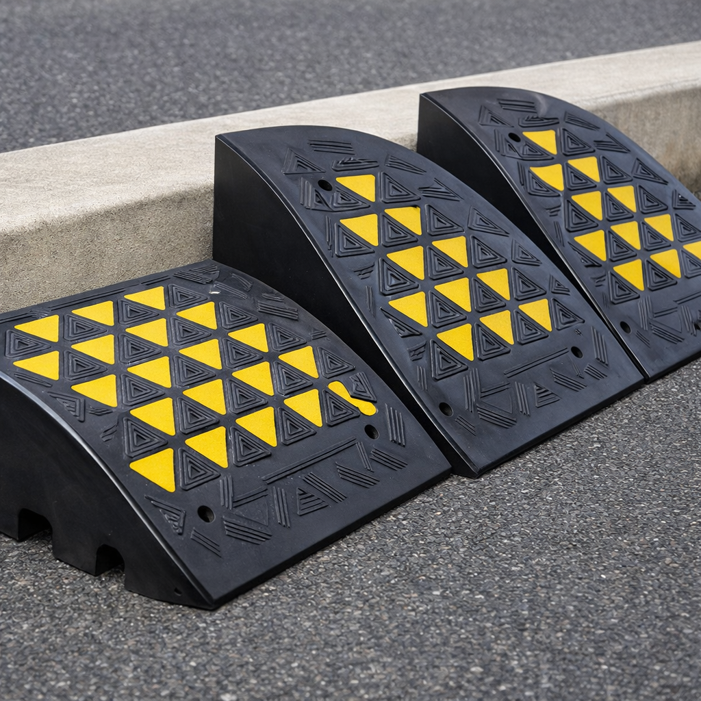 Rubber Kerb Ramp – 100mm, 150mm & 200mm – Heavy Duty – Outdoor Use