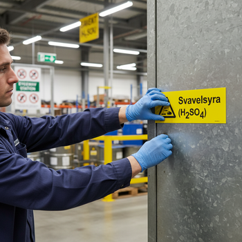 Professional Warning Sign for Sulfuric Acid – Durable Materials & Easy Installation Options