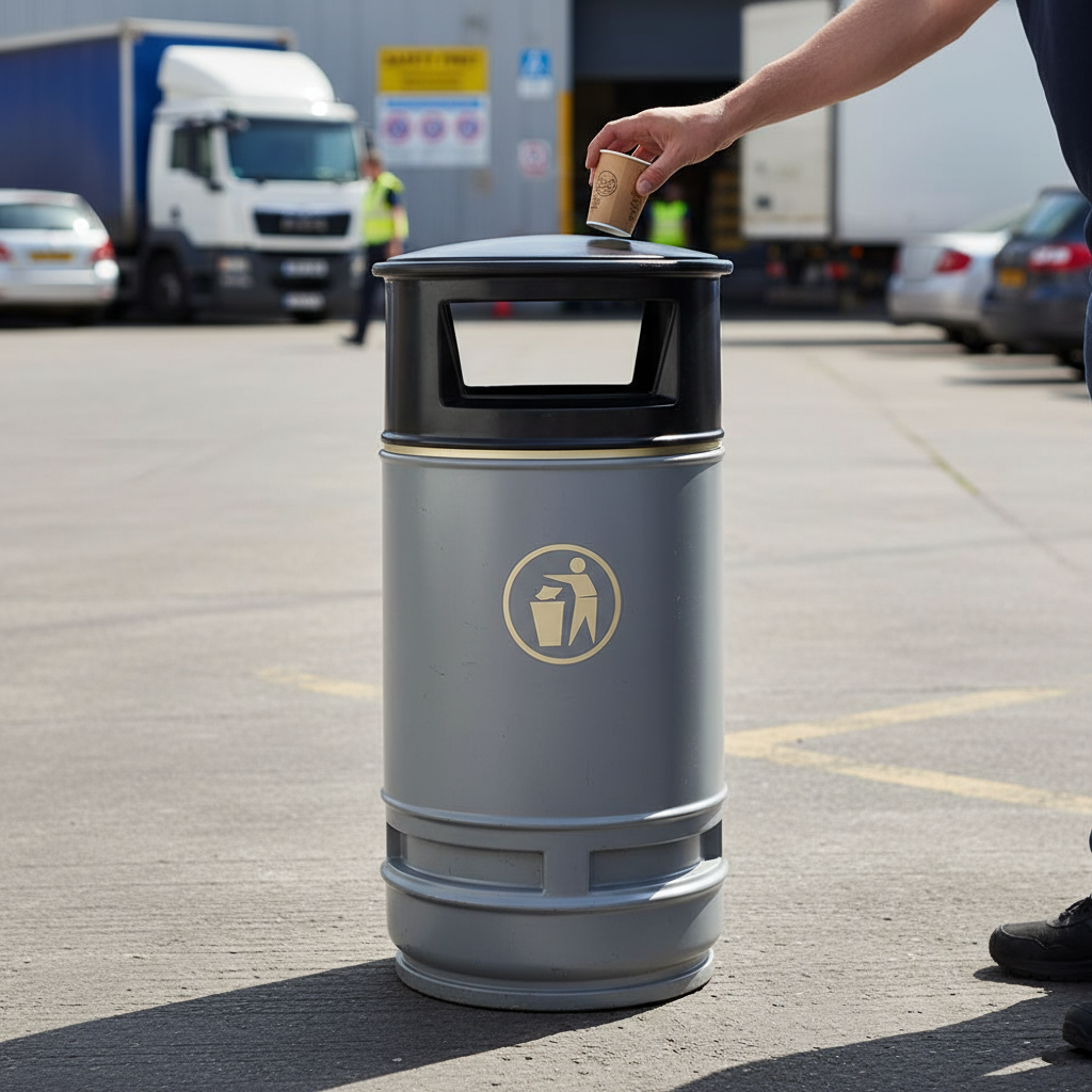 Premium Replacement Top for High-Performance Litter Bins with Optional Ashtray and Seagull Flaps | Barriers Co