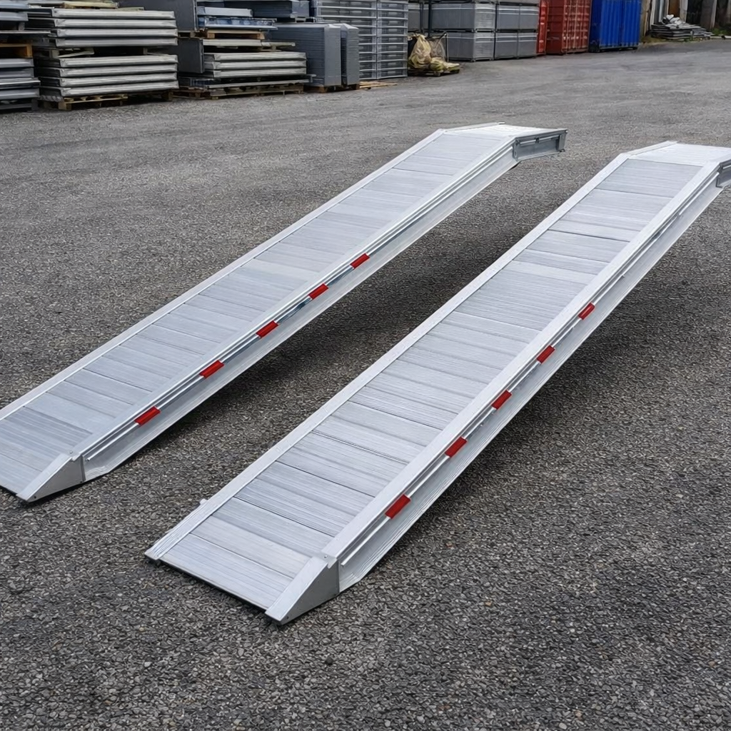 Aluminium Loading Ramps – 3500x580mm – 16000kg Capacity – Industrial Use