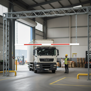 Premium Aluminium Nudge Bar for Height Barriers - Lightweight, Reflective, and Adjustable for Various Road Widths